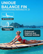 DAMA 11'*34"*6" Stand Up Paddle Board, Inflatable Paddle Board,Inflatable Paddle Boards for Adults w/a Wide, Smooth and Non Slip Deck, Versatile Styles, Suitable for Adults