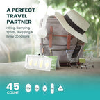 Hydrocolloid Gel Blister Bandages Pads - Promifun Waterproof Adhesive Blisters Bandages - Blister Pads for Heel, Foot, Toe, Feet - Gel Blister Chshions for Prevention & Recovery (45ct, Variety Pack)