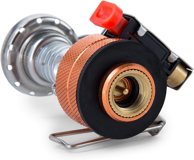 MalloMe Backpacking Stove - Portable Camping Stove - Small Backpack Camp Single Burner for Propane Butane Isobutane Fuel Canister - Mini Pocket Rocket Jet Boiler for Hiking & Gas Cooking