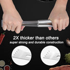 Anpro Grilling Accessories Grill Kit- Grill Set, Grilling Utensil Set, BBQ Accessories, BBQ Kit, BBQ Grill Tools, Grilling Gifts for Father's Day, Smoker, Camping, Kitchen,21 PCS-Standard Silver