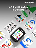 iGPSPORT BSC200S GPS Bike Computer, Wireless Route Navigation 2.4'' Screen Bluetooth ANT+ Cycle Computer IPX7 Waterproof