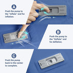 Elegear Self Inflating Sleeping Pad, Built-in Electric Pump 3.1" Ultra-Thick Memory Foam Camping Mattress Pad with Pillow Double Sleeping Pad for Camping R-Value 9.5 Foam Camp Pad for Car/Traveling