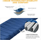 KingCamp Double Sleeping Pad for Camping, Rollover Prevention Inflatable Queen Camping Mattress 2 Person Ultralight Air Mat for Backpacking Hiking Tent Cot