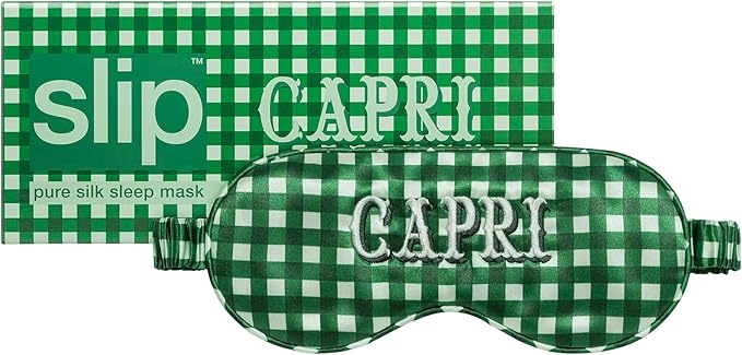 slip Pure Silk Sleep Mask - 100% Pure 22 Momme Mulberry Silk Eye Mask - Comfortable Sleeping Mask with Elastic Band, Capri, Amazon Exclusive