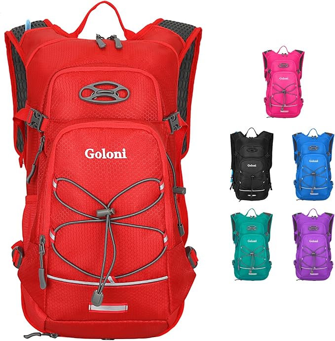 Hydration Backpack,Lightweight Hiking Backpack with 2L Water Bladder,Water Backpack for Biking, Running, Festival