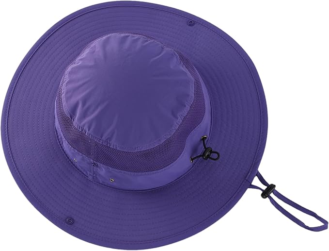 Connectyle Wide Brim Sun Hat for Men Breathable Cowboy Boonie Hat UPF 50+ Sun Protection Bucket Hat for Fishing Hiking