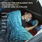 zzlamb Hooded Stadium Blanket,Waterproof Outdoor Camping Blanket Polar Fleece,Warm Windproof Portable for Stadium,Sports,Picnic,Beach,Car,Pets,56x75in Purple Green Fade