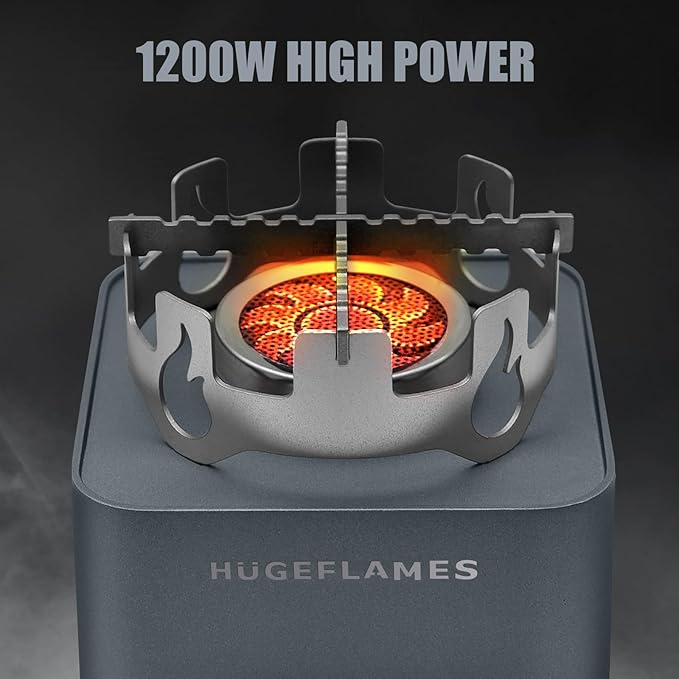 Propane Camping Stove with Carrying Case & Ignition Portable Gas Stove for Outdoor Camping BBQ Hiking