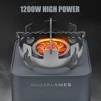 Propane Camping Stove with Carrying Case & Ignition Portable Gas Stove for Outdoor Camping BBQ Hiking