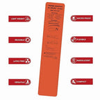 First Aid Splint 36" X 4.3" Orange -Waterproof First Aid Medical Tactical Field Splint For Bone Fracture Treatment (4, Splint Bundle)