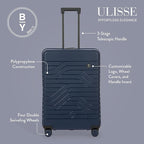 Bric's 28" Expandable Spinner Suitcase - Travel Luggage with TSA-Approved Lock and Hard Shell Exterior - B|Y Ulisse - Ocean Blue