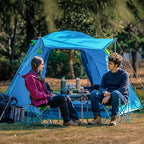 KAZOO 2／4 Person Camping Tent Outdoor Waterproof Family Large Tents 2/4 People Easy Setup Tent with Porch Double Layer