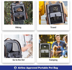 Large Cat Backpack Carrier Expandable Pet Carrier Backpack for Small Dogs Medium Cats Fit Up to 18 Lbs, Dog Carrier Backpack,Puppy Backpack Carrier, Striped