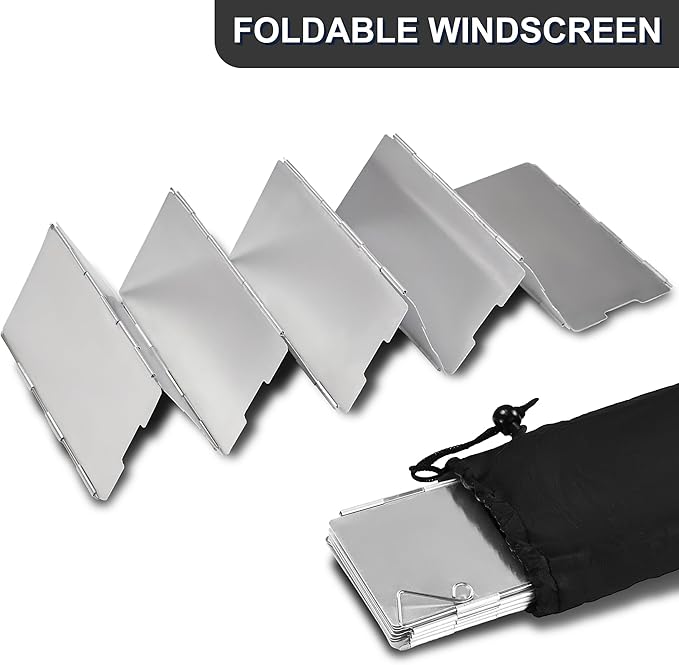 Camping Cooking Cookware Mess Kit - Non-Stick Lightweight Pot Pan Kettle Set with Collapsible Pour Over Coffee Dripper, Outdoor Kitchen Cook Essentials Gear for Camping Hiking Picnic