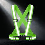 High Visibility Reflective Vest Safety Vest Running Reflective Gear Adjustable Reflective Vest for Walking,Jogging,Hiking,Night Cycling
