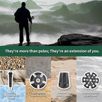 TheFitLife Collapsible Trekking Poles for Hiking – Lightweight Folding Walking Sticks for Men and Women with Extra-Long Foam Handle and Metal Flip Lock