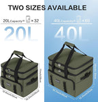 Insulated Soft Cooler Bag, Large Ice Coolers Soft Sided Ice Chest for Beach, Collapsible and Portable