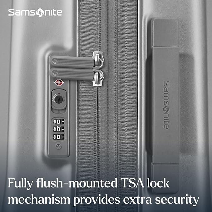 Samsonite UpLIFT Carry-On Hardside Luggage with Spinner Wheels - Airline-Approved, TSA Lock, Adjustable Handle System - Polycarbonate Hard Suitcase for Ultra Lightweight Travel - Silver Shimmy