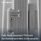 Samsonite UpLIFT X-Large Checked Hardside Luggage with Spinner Wheels - Airline-Approved, TSA Lock, Adjustable Handle System - Polycarbonate Hard Suitcase for Ultra Lightweight Travel - Silver Shimmer