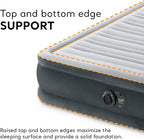 Intex Mid-Rise Air Mattress Bed with Built-In Pump, Dura-Beam Deluxe Comfort Plush, Queen - Portable Luxury Travel Airbed for Adults, Camping, Guests