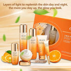 O'KADY Skincare Sets & Vitamin C ,Face Care Set for Women,Day & Night Skincare Gift with Cleanser, Toner, Serum, Eye Cream, Moisturizing Cream,Night Cream for Women Teen Girls Birthday(6 Pcs)