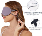 Sleeping Mask 2 Pack, Warm, Cool Double-Sided Use of Sleep Mask, Super Soft Blindfold with Adjustable Strap, Block Out Light, Comfort Sleep Eye Mask for Travel Meditation Nap