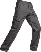 CQR Men's Flex Ripstop Tactical Pants, Water Resistant Stretch Cargo Pants, Lightweight EDC Hiking Work Pants