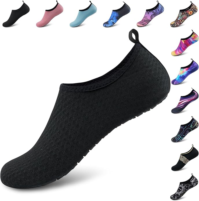 Deevike Water Shoes for Women Men Barefoot Quick-Dry Aqua Socks Slip-on for Beach Swim Surf Yoga Exercise