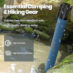 Portable Water Filter Straw Survival, Essential Camping & Hiking Gear, Water Purification Straw for Travel, Biking and Emergency Preparedness