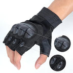 GCSIOM Tactical Fingerless Gloves Breathable, Non-Slip, Impact Resistant, Suitable for Outdoor Cycling, Motorcycle Riding, Rock Climbing