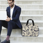 Goth Bat Flower Laptop Case 15.6 inch Computer Bag Waterproof Laptop Briefcase Laptop Bag for Women & Men