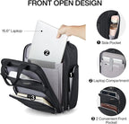 Hanke Softside Underseat Carry On Luggage with Wheels,Travel Luggage Rolling Bag Small Suitcase，Black, Underseater 16-Inch