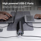 Omni 40C+ 38400mah/142wh Professional Premium Portable Power Bank with 100W USB-C Port – Laptop Power Bank, Universal Charger for All Devices, Fast Charging USB-C & QC 3.0 Ports, HDMI & SD Card Reader