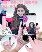 RIGWARL Gloves for Cool&Cold Weather Waterproof, Winter Gloves for Men Women Touch Screen