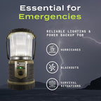 USB Rechargeable Camping Lantern, 400 Lumens LED Lantern, Hanging Tent Lamp, 6000mAh Power Bank, 200 Hour, 6 Modes, for Outdoors & Emergency