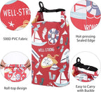 Boat First Aid kit, Roll Top Marine Tool Kit, Emergency Waterproof Kit for Fishing, Kayaking, Boating, Ponton, Beach, Swimming Red