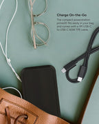 Mophie powerstation prime20 - Ultra-Compact Portable Power Bank with 20,000mAh Internal Battery, 18W USB-C PD Fast Charging, 3-Device Simultaneous Charging, Best Dad