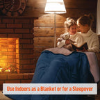 MEREZA Double Sleeping Bag for Adults Mens with Pillow, XL Queen Size Two Person Sleeping Bag for All Season Camping Hiking Backpacking 2 Person Sleeping Bags for Cold Weather & Warm