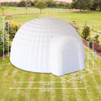 SAYOK Outdoor Portable Inflatable Igloo Dome Tent with Led Light for Party Wedding Event Camping