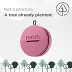 Roam Smart Tracker | Eco-Friendly Travel Tracker with Built-in Elastic Strap | QR Lost & Found, Global Find My Network | Replaceable Battery | No Extra App or Subscription Needed | 2-Pack, Pink