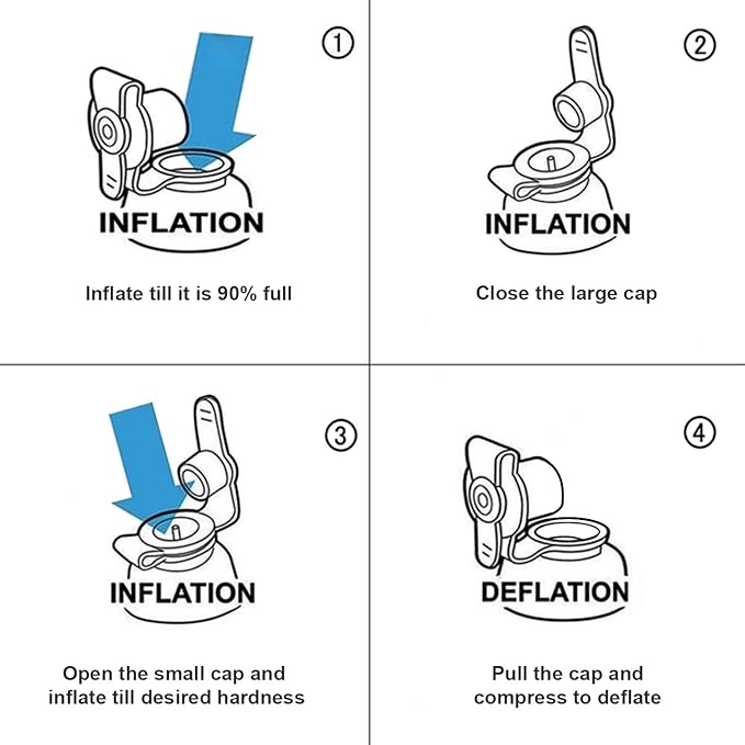 Inflatable Wedge Pillow, Portable Travel Wedge Pillow, Fast Inflation & Deflation Inflatable Wedge Pillows for Travel, Blow Up Sleeping Back Knee Bed