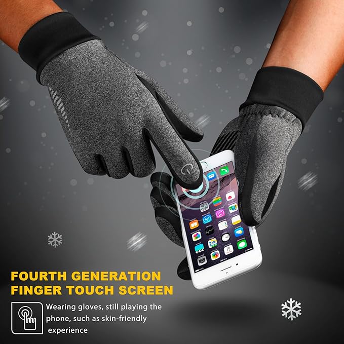 SIMARI Winter Gloves Women Men Ski Snow Gloves Liner Thermal Warm Touch Screen, Suit for Running, Cycling, Biking, Hiking, Driving, Walking, Typing, Freezer Work, Sports, Soccer, Shooting, Gaming 102