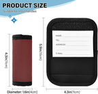 4 Pack Red-Brown Luggage Handle Wrap, Detachable Luggage Tag, Neoprene Suitcase Wrap with Comfort Grip & Bright Identifier for Suitcase, Travel Bag, Sports Bag