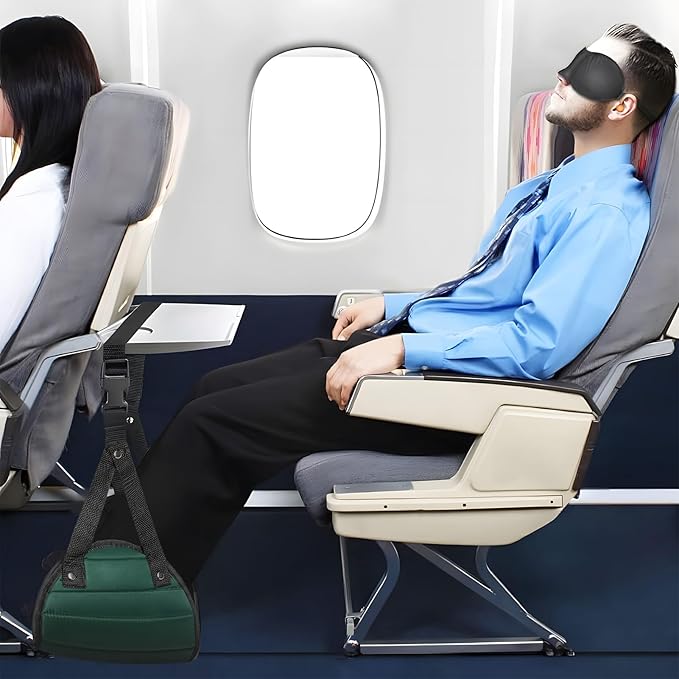 Foot Hammock for Plane Travel, Memory Foam Airplane Foot Hammock,Long Flight Foot Rest - Plane Gadgets