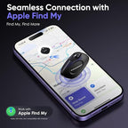 Air Tracker Tag 4 Pack: Bluetooth Item Finder with Apple Find My APP (iOS Only), Item Locator for Keys Finder, Luggage Tracker, Bags Wallets Tracking, IP67 Waterproof Smart Tag