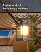 Solar Lanterns Outdoor Table Lamp, Led Lamps for Nightstand, Outdoor Table Lamp for Patio Waterproof, Cordless Battery Operated Lamp, Rechargeable Solar Lantern for Reading Decor Camping