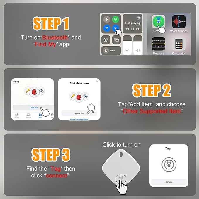 Tracker Tags-4 Pack, Bluetooth Tracker Work with Find My (iOS Only), Smart Trakcer Tag Key Finder and Item Locator with Lanyard, Tracker Tag for Keys, Luggage Replaceable Battery