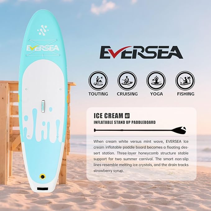 Inflatable Stand-Up Paddle Boards – Available 32"/33"/34" Widths Inflatable Paddle Board with SUP Accessories, Camera Mount, Basic All-Around SUP Board for All Skill Levels, Up to 450lbs