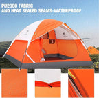 CAMEL CROWN Tents for Camping 2/3/4/5 Person Camping Dome Tent, Waterproof,Spacious, Lightweight Portable Backpacking Tent for Outdoor Camping/Hiking