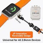 2-Pack AB284 Reversible Smart Watch Charger – Innovative Magnetic Charging Cable, Solves Polarity Mismatch, Universal for All 2.84mm-Pin-Pitch Devices: Select Bone Conduction & Open-Ear Headphones